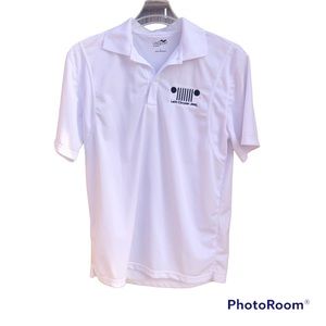 Leith Jeep Shirt Chrysler Embroidered Polo Shirt Sz Large Rare